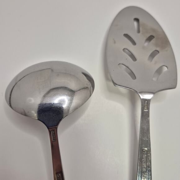 Imperial Stainless Japan 5-piece Serving Set IMI57 Vintage Floral - Picture 7 of 15